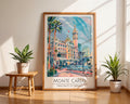 Monte Carlo Art Print | French Riviera Travel Poster wall art print, modern home decor, unframed artwork by Nomad & Nest