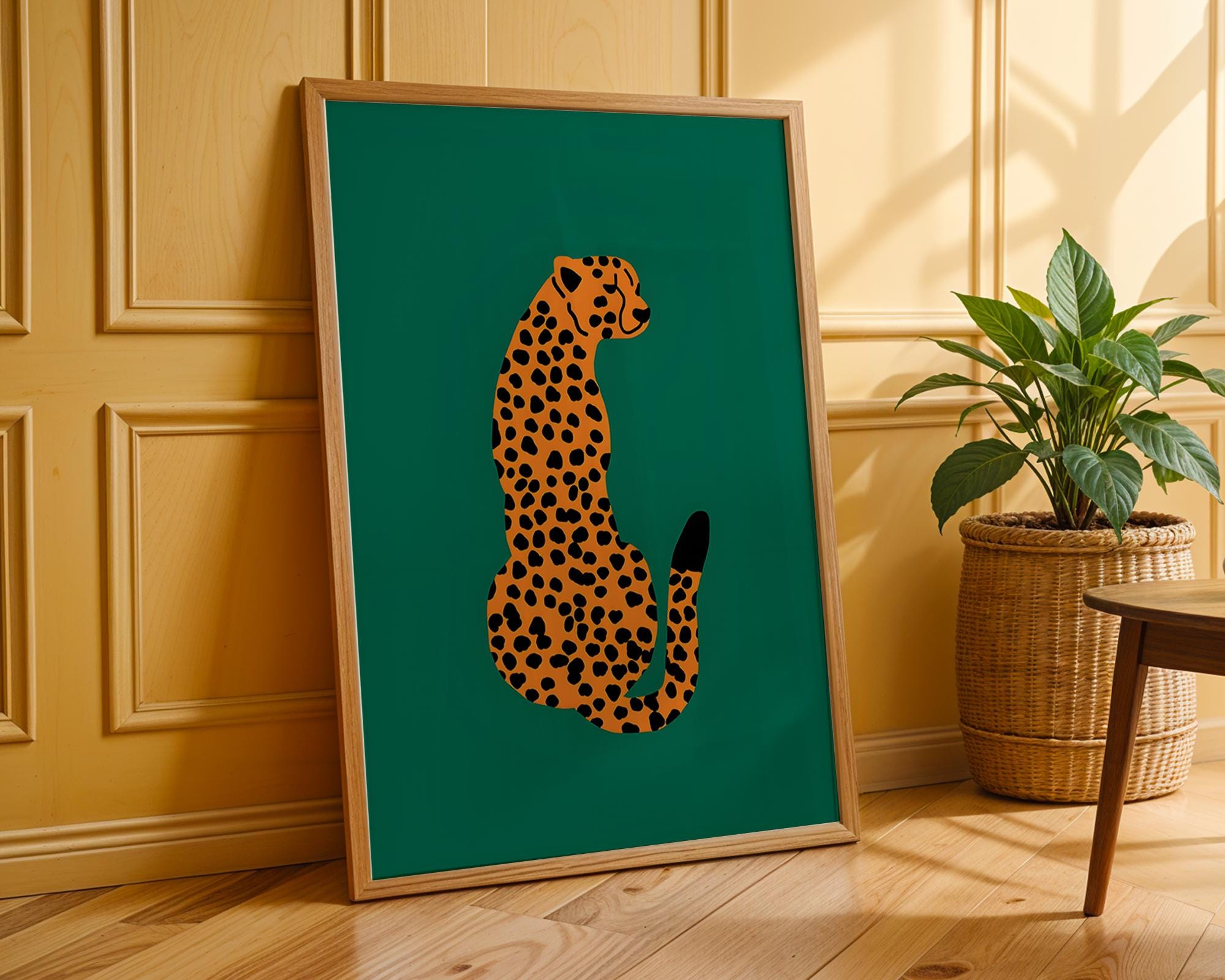 Minimalist Leopard Print | Modern Jungle Wall Art wall art print, modern home decor, unframed artwork by Nomad & Nest