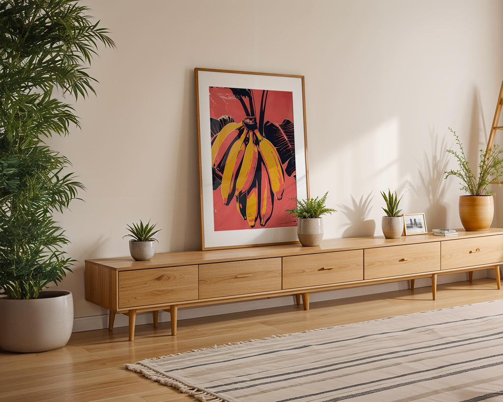 Modern Pop Art | Banana  Print | Retro Kitchen  Decor wall art print, modern home decor, unframed artwork by Nomad & Nest
