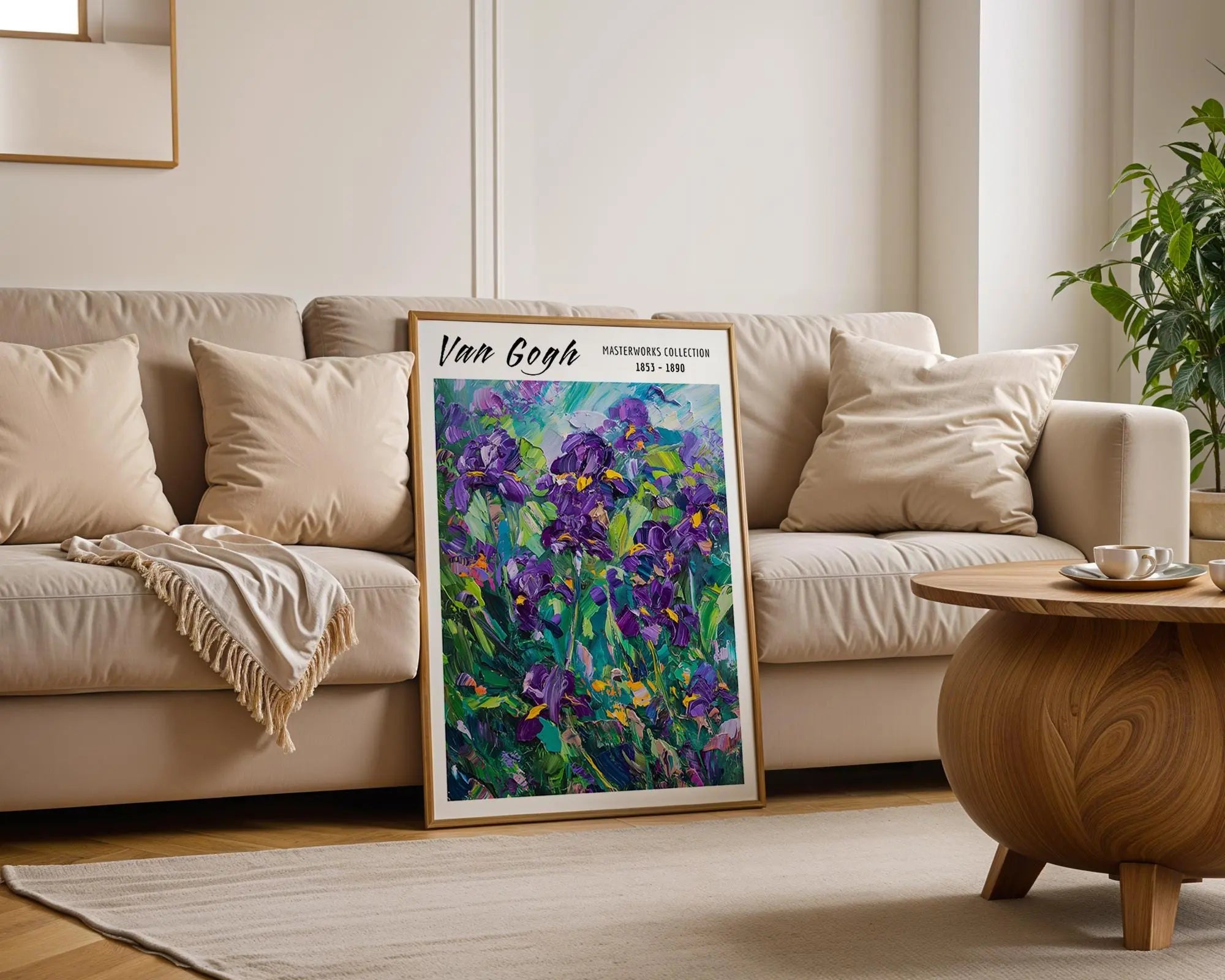 Van Gogh Print | Irises  | Impressionist Floral Poster wall art print, modern home decor, unframed artwork by Nomad & Nest