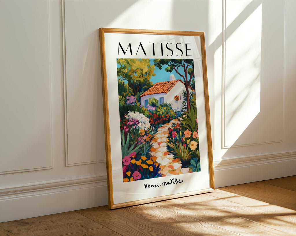 Henri Matisse Print | Inspired  | Mediterranean Garden Scene, Boho Home Decor wall art print, modern home decor, unframed artwork by Nomad & Nest