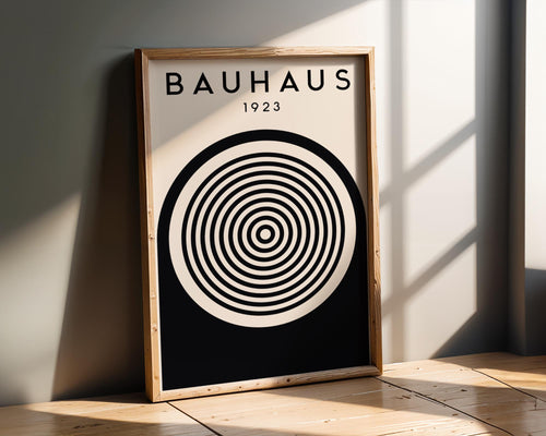 Bauhaus Poster Circle Art Print | Mid-Century Modern Geometric wall art print, modern home decor, unframed artwork by Nomad & Nest
