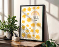 Positive Emotion | There Is Always Hope Wall Art | Floral Illustration Print | Uplifting Quote Decor | Bright Positive Poster wall art print, modern home decor, unframed artwork by Nomad & Nest