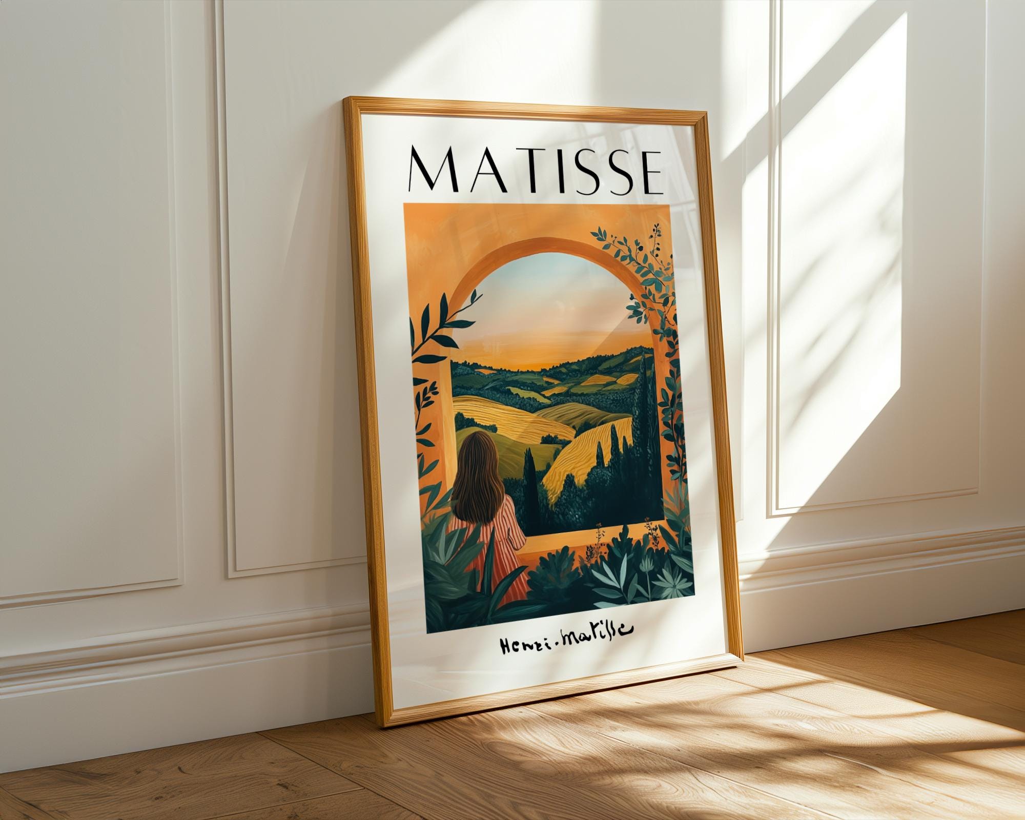 Henri Matisse Print | Tuscany Landscape  | Boho Mediterranean Wall Art wall art print, modern home decor, unframed artwork by Nomad & Nest