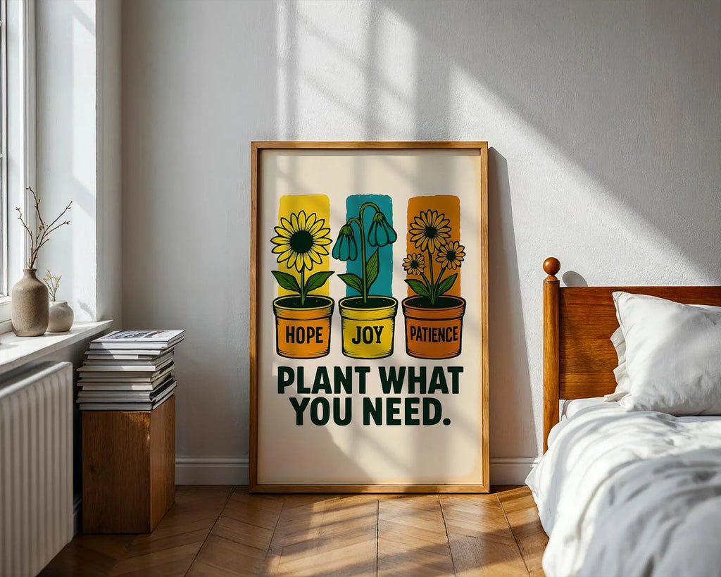 Positive Emotion | Hope Joy Patience Botanical Print – Inspirational Wall Art wall art print, modern home decor, unframed artwork by Nomad & Nest