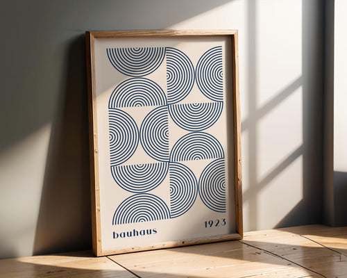 Bauhaus Poster Geometric Art Print | Mid-Century Modern Home Decor wall art print, modern home decor, unframed artwork by Nomad & Nest