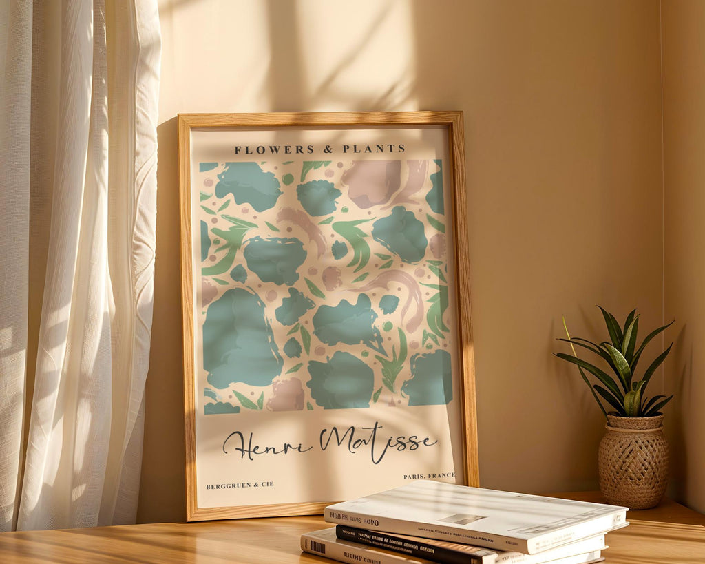 Henri Matisse Print | Style Floral Art  | Abstract Botanical Brushstrokes wall art print, modern home decor, unframed artwork by Nomad & Nest