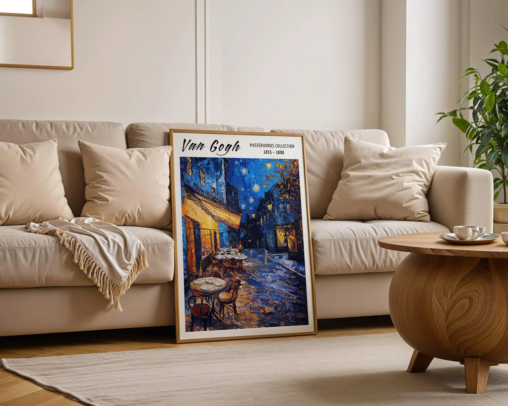 Van Gogh Print | Café Terrace at Night  | Vintage Expressionist Wall Art wall art print, modern home decor, unframed artwork by Nomad & Nest