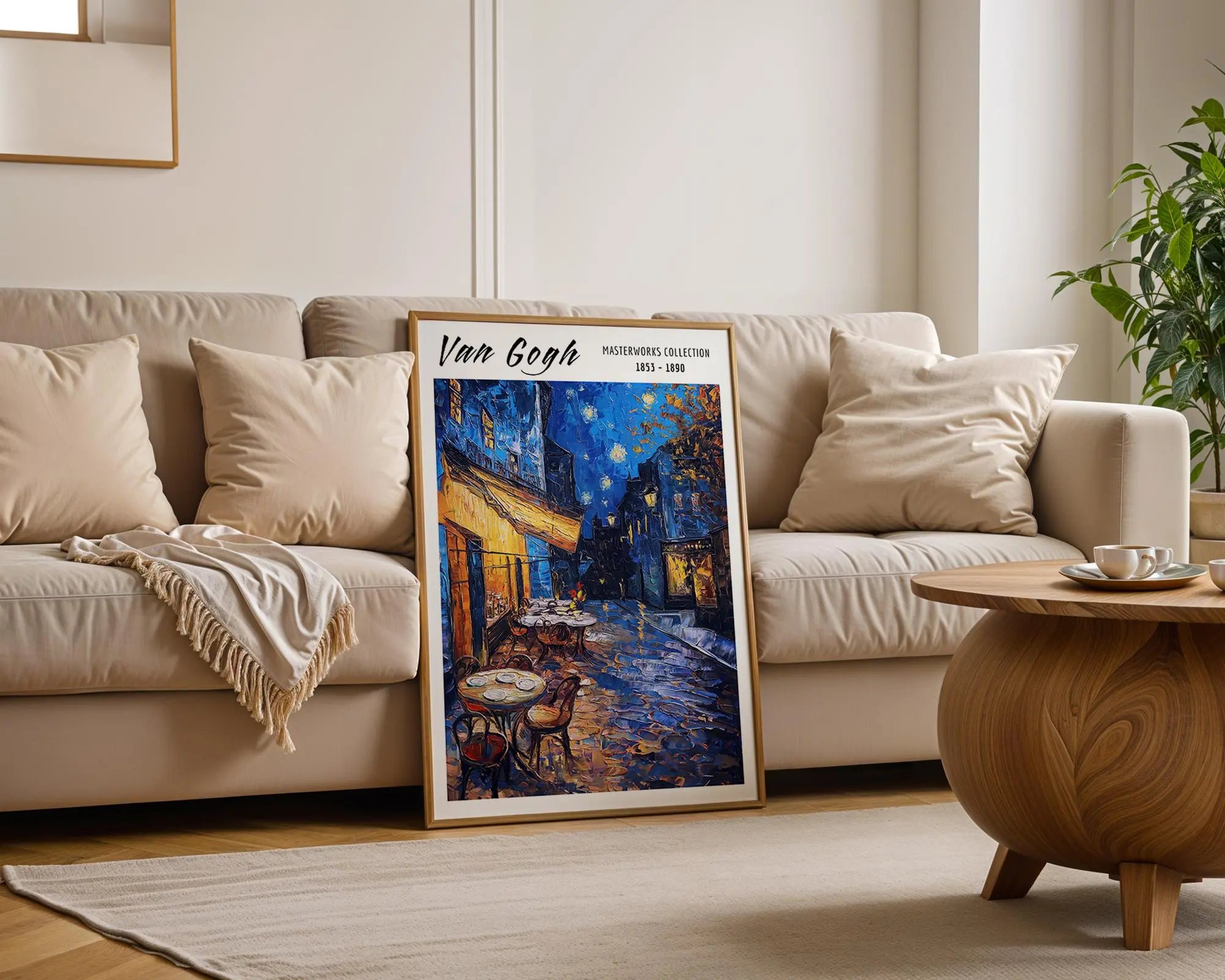 Van Gogh Print | Café Terrace at Night  | Vintage Expressionist Wall Art wall art print, modern home decor, unframed artwork by Nomad & Nest