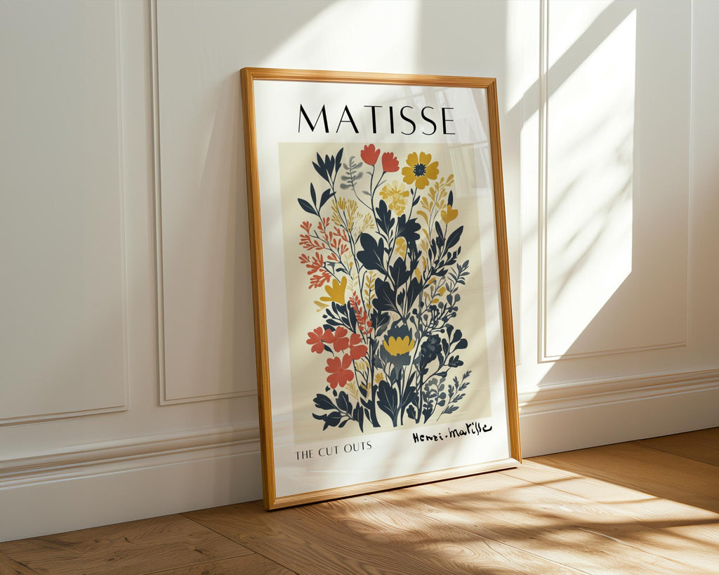 Henri Matisse Print | Inspired Floral Art  | Abstract Boho Home Decor wall art print, modern home decor, unframed artwork by Nomad & Nest