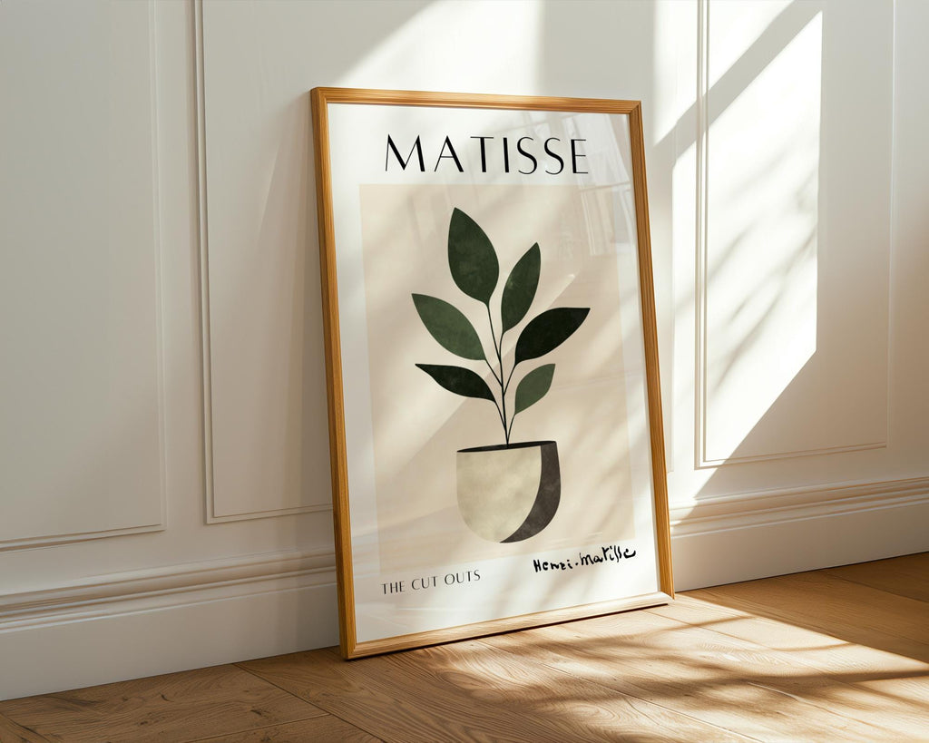Henri Matisse Print | Inspired Plant  | Modern Botanical Art wall art print, modern home decor, unframed artwork by Nomad & Nest
