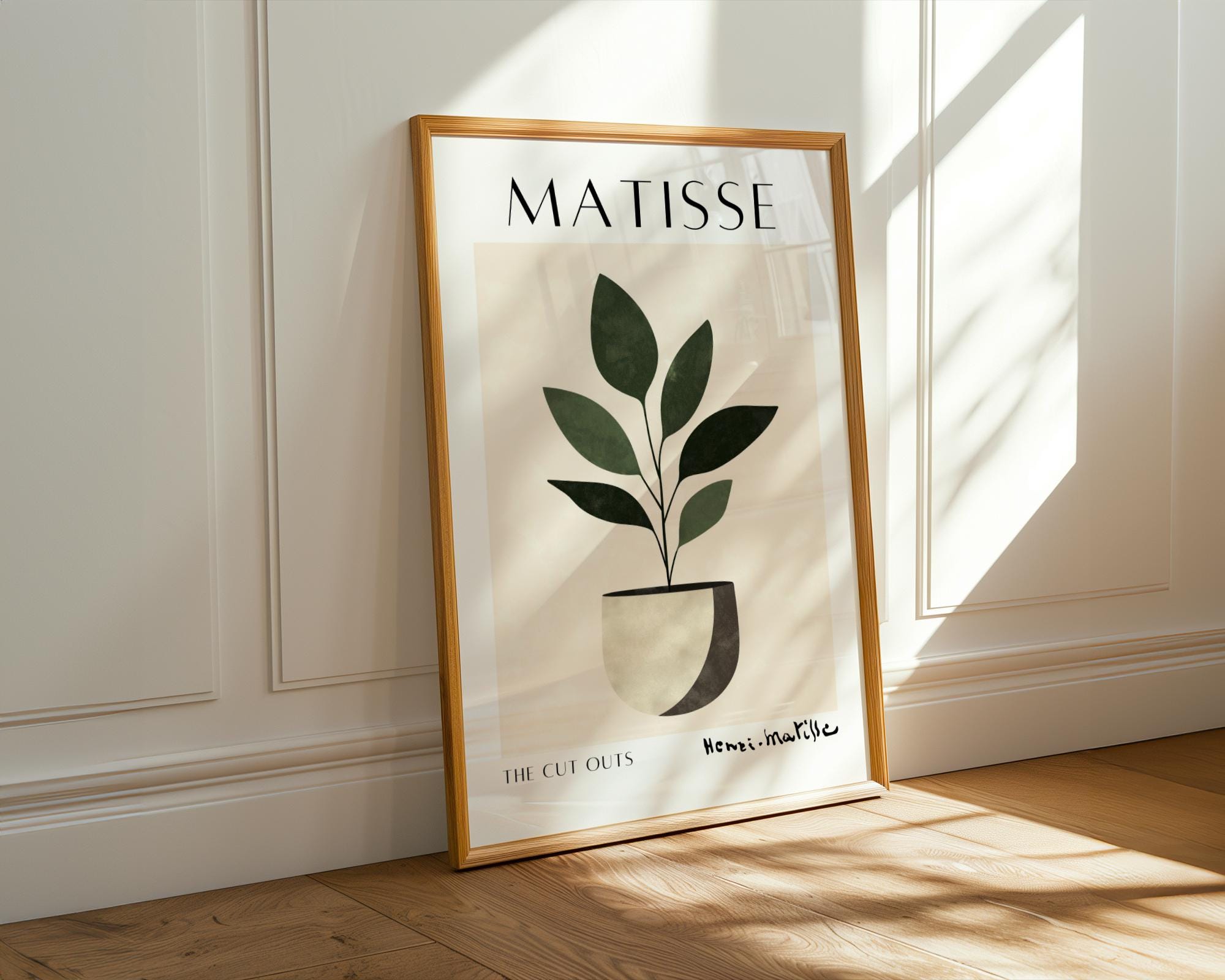 Henri Matisse Print | Inspired Plant  | Modern Botanical Art wall art print, modern home decor, unframed artwork by Nomad & Nest