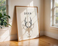 Deer Nursery Art Print | Minimalist Scandinavian Style Animal Poster wall art print, modern home decor, unframed artwork by Nomad & Nest