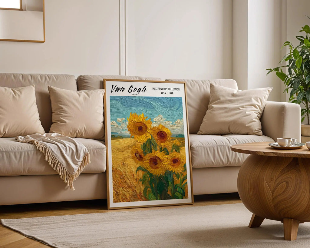 Van Gogh Print | Sunflowers  | Vintage Floral Art Poster wall art print, modern home decor, unframed artwork by Nomad & Nest