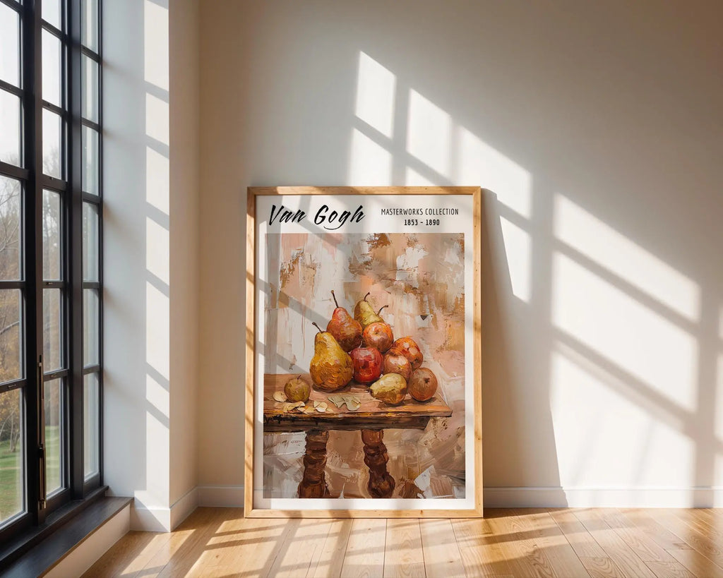 Van Gogh Print | Pears and Apples  | Rustic Farmhouse Kitchen Art wall art print, modern home decor, unframed artwork by Nomad & Nest