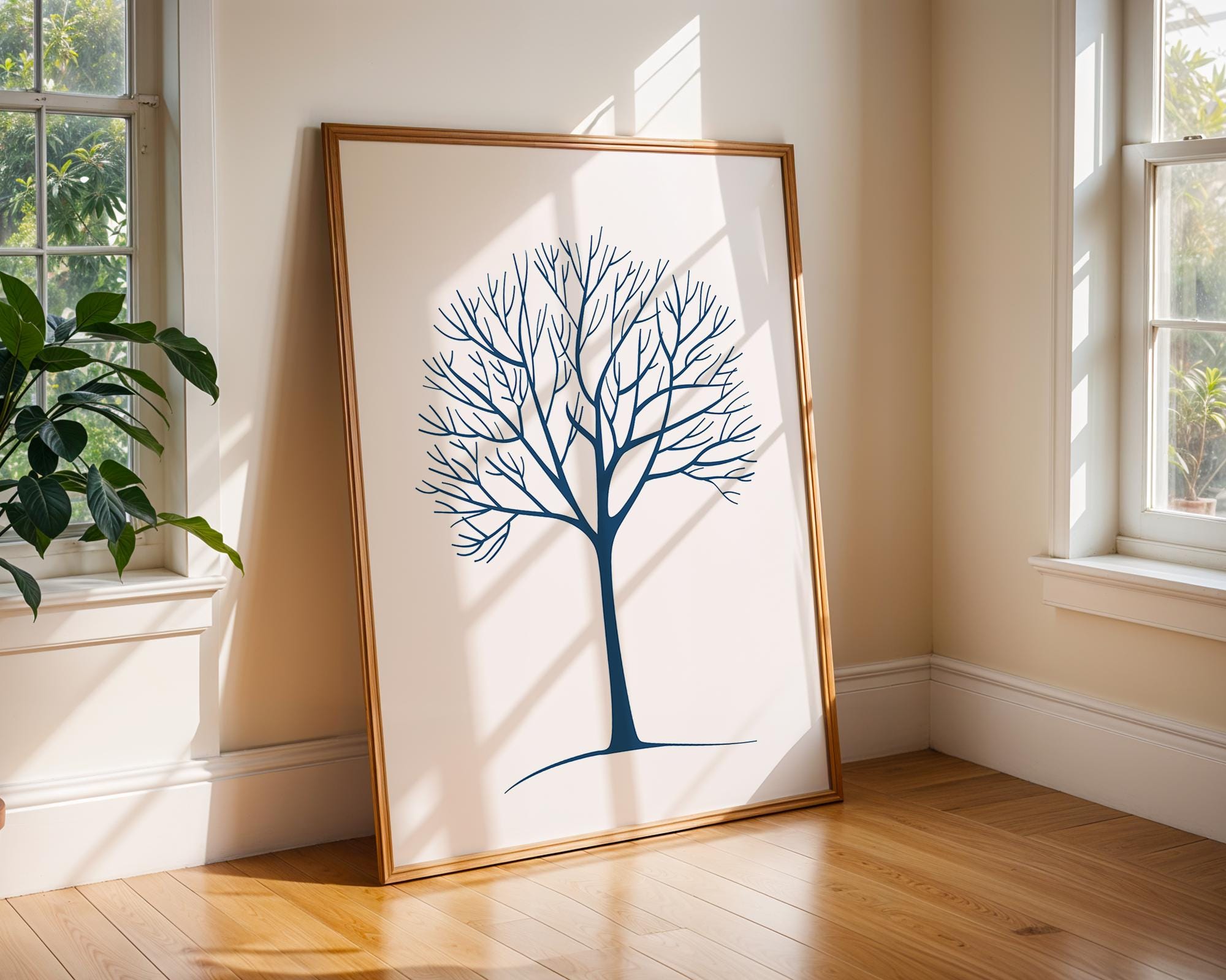 Minimalist Bare Tree Print | Modern Nature Wall Art wall art print, modern home decor, unframed artwork by Nomad & Nest