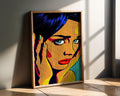 Modern Pop Art | Retro  Woman Portrait Print | Modern Home Office Decor wall art print, modern home decor, unframed artwork by Nomad & Nest