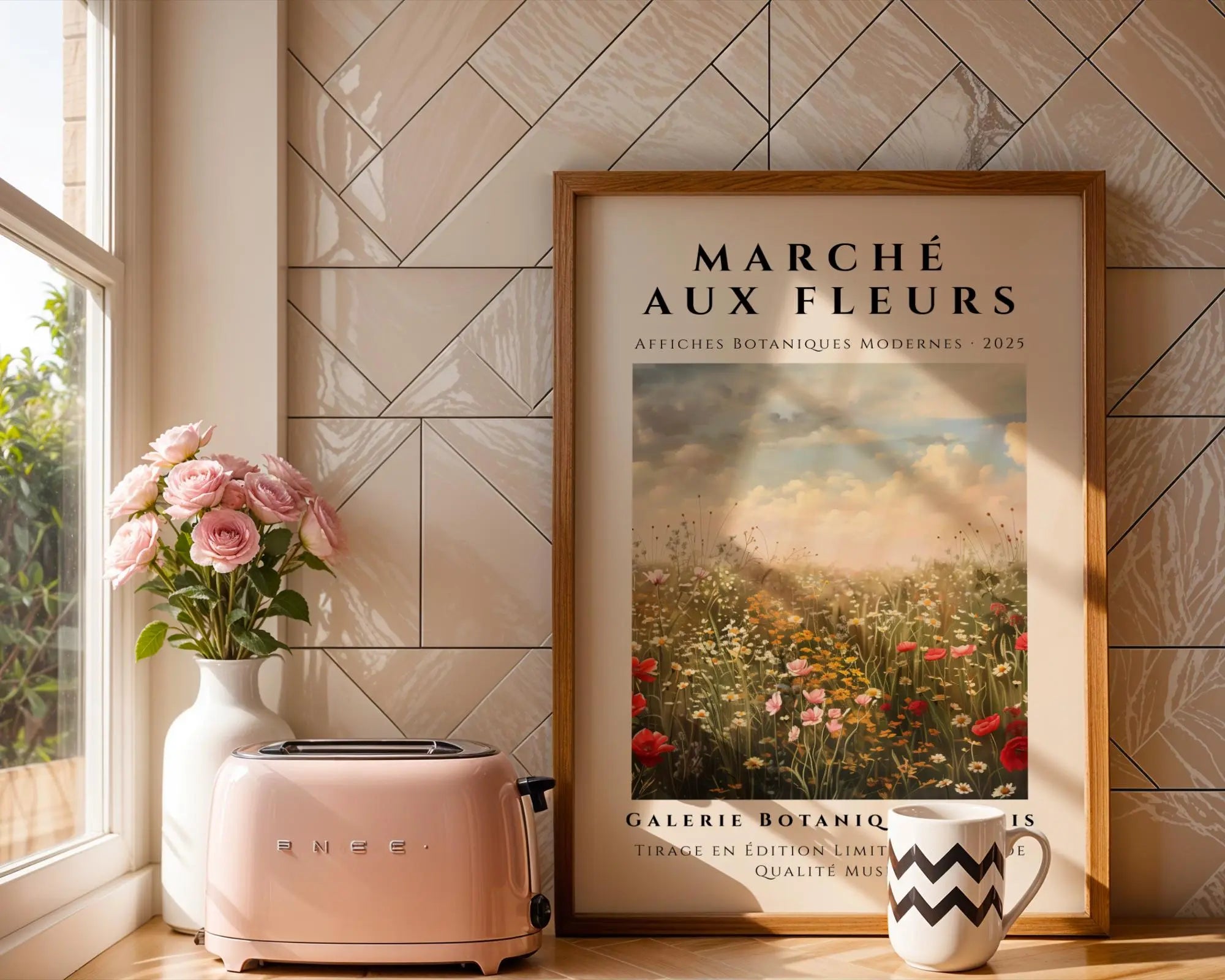 Evening Meadow Art Print | French Country Cottage Decor wall art print, modern home decor, unframed artwork by Nomad & Nest