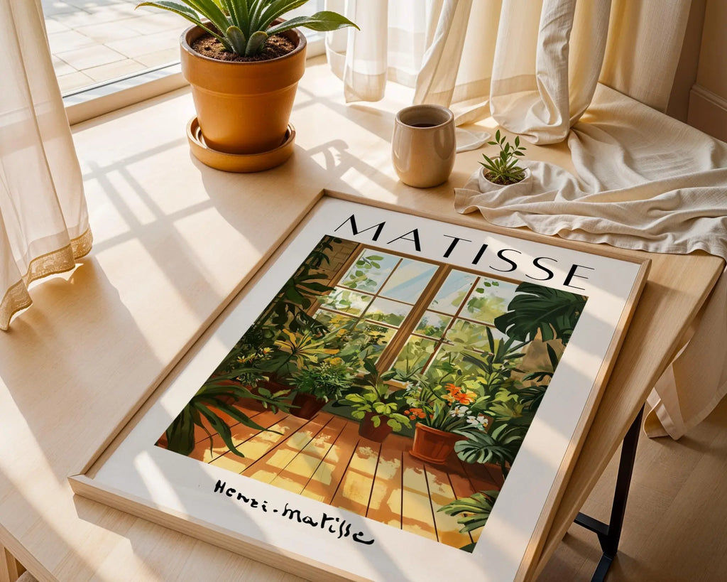 Henri Matisse Print | Inspired Greenhouse Art  | Boho Botanical Decor wall art print, modern home decor, unframed artwork by Nomad & Nest
