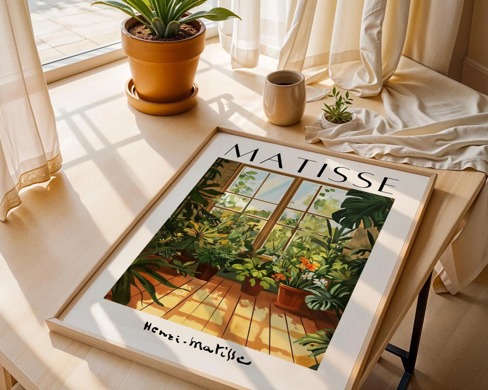 Henri Matisse Print | Inspired Greenhouse Art  | Boho Botanical Decor wall art print, modern home decor, unframed artwork by Nomad & Nest