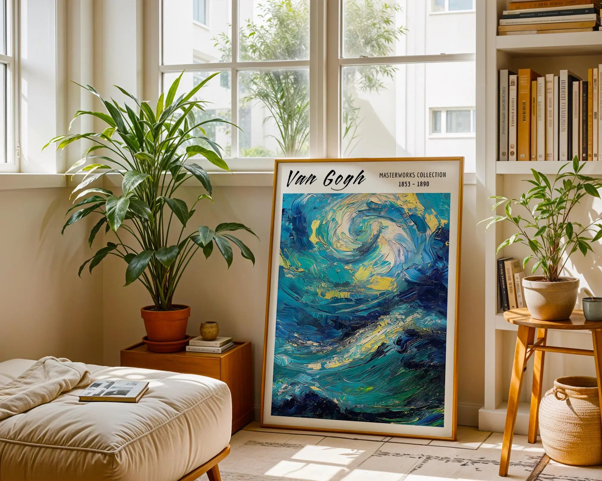 Van Gogh Print | Abstract Sky  | Swirling Impressionist Oil Painting wall art print, modern home decor, unframed artwork by Nomad & Nest