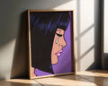 Modern Pop Art | Crying Woman  Poster | Purple Retro Comic Book Print wall art print, modern home decor, unframed artwork by Nomad & Nest