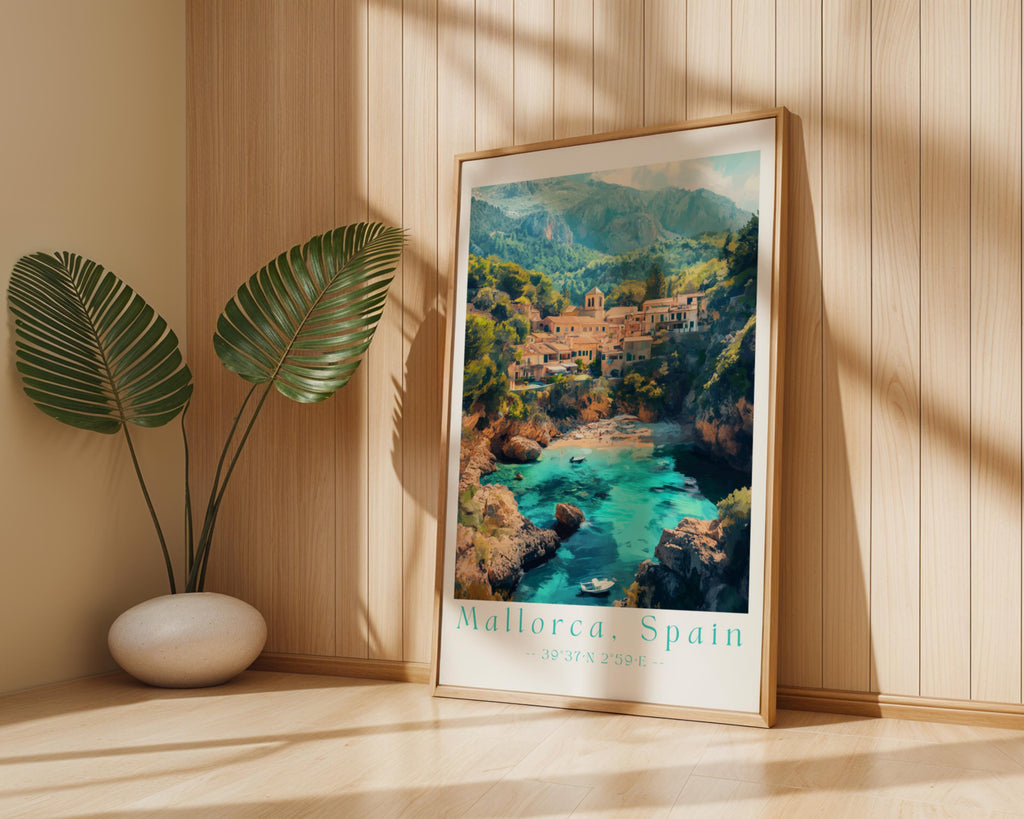 Mallorca Coastal Print – Mediterranean Island Paradise Wall Art wall art print, modern home decor, unframed artwork by Nomad & Nest