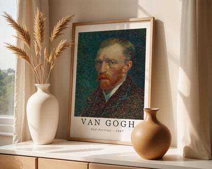 Van Gogh Print | Self Portrait  - Vintage Impressionist Wall Art wall art print, modern home decor, unframed artwork by Nomad & Nest