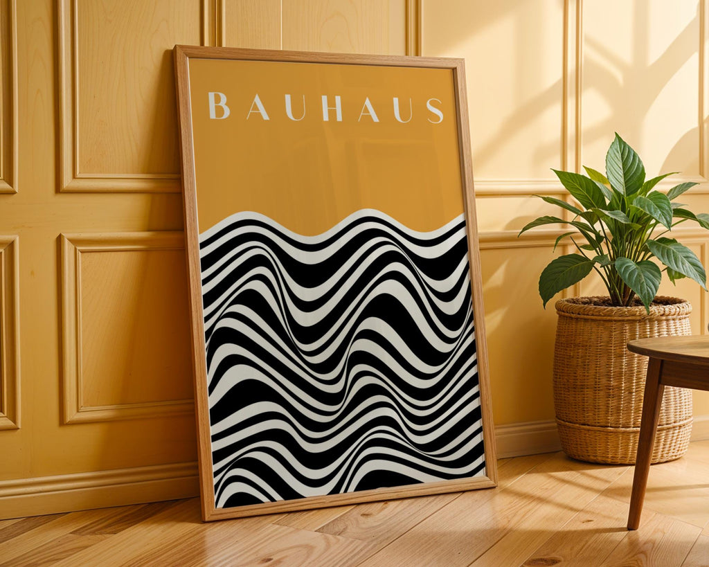 Bauhaus Poster Art Print | Abstract Geometric , Mid Century Modern wall art print, modern home decor, unframed artwork by Nomad & Nest