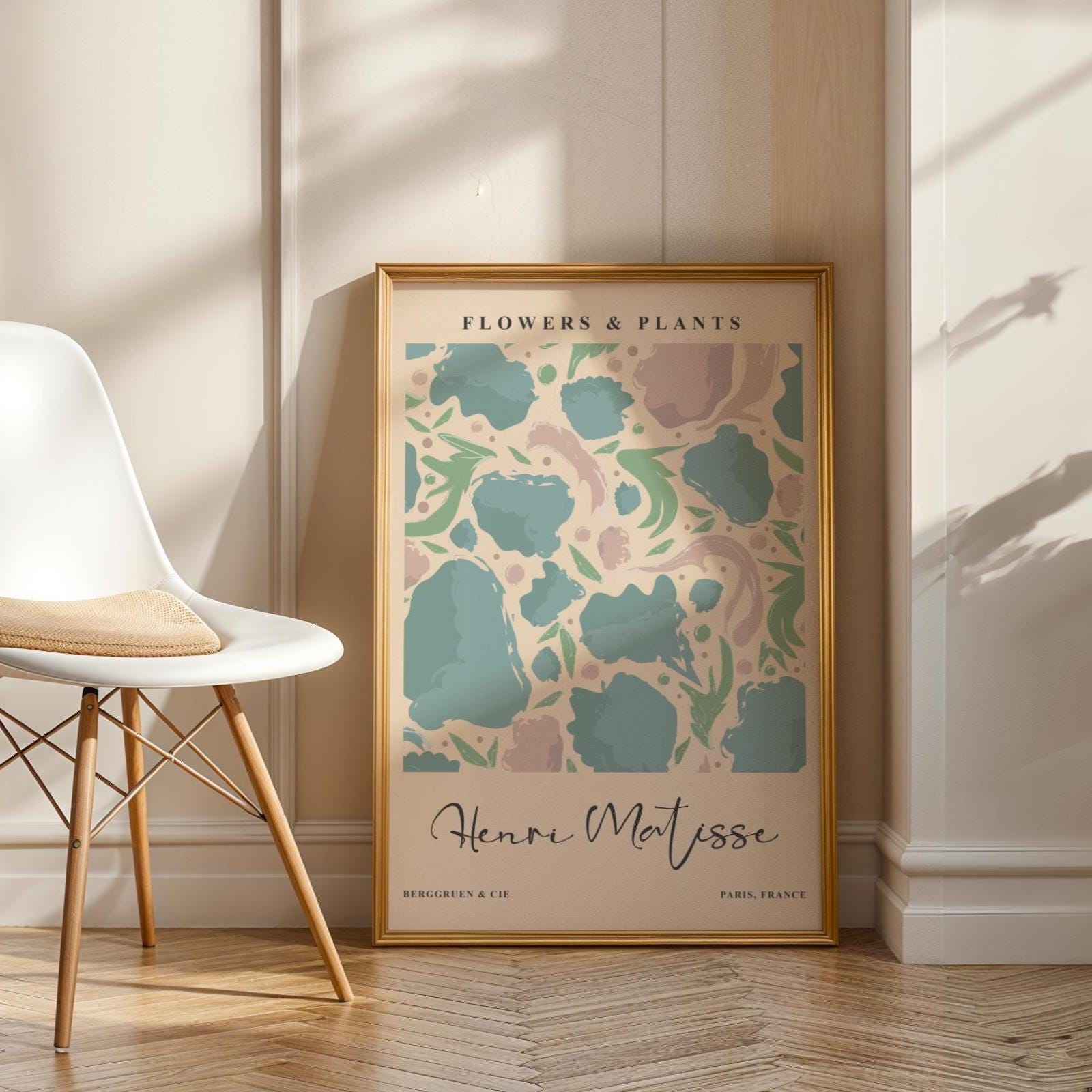 Henri Matisse Print | Style Floral Art  | Abstract Botanical Brushstrokes wall art print, modern home decor, unframed artwork by Nomad & Nest