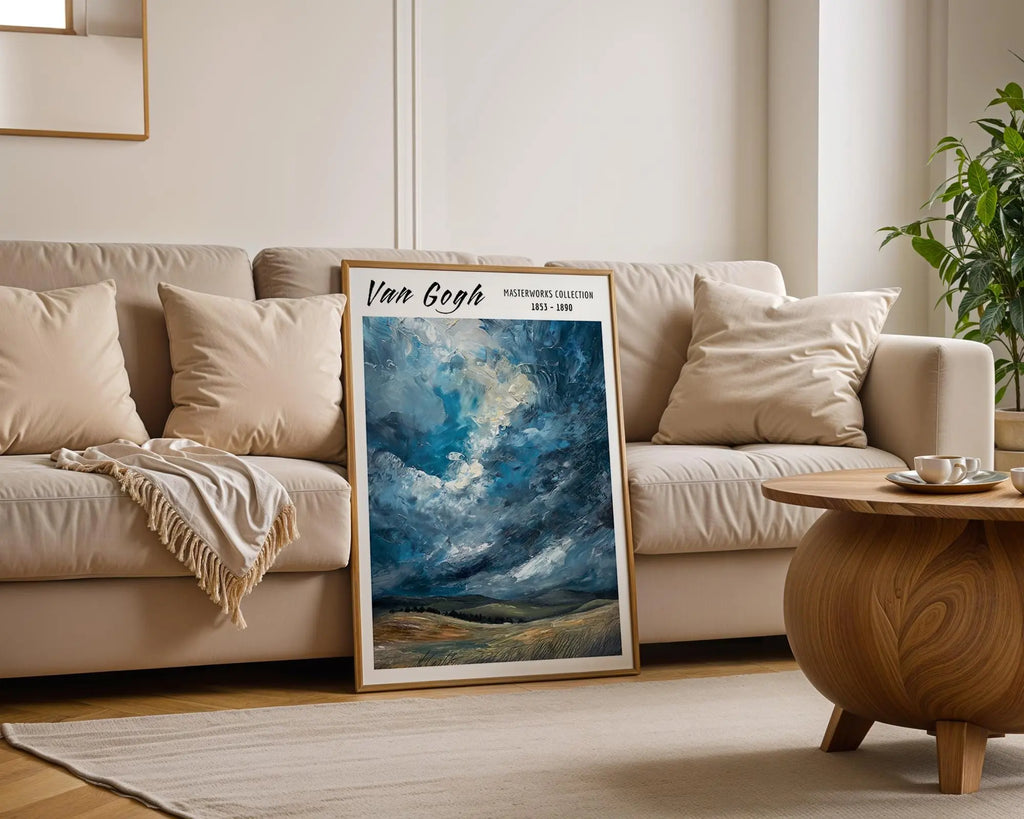 Van Gogh Print | Stormy Sky Landscape  | Impressionist Wall Art wall art print, modern home decor, unframed artwork by Nomad & Nest
