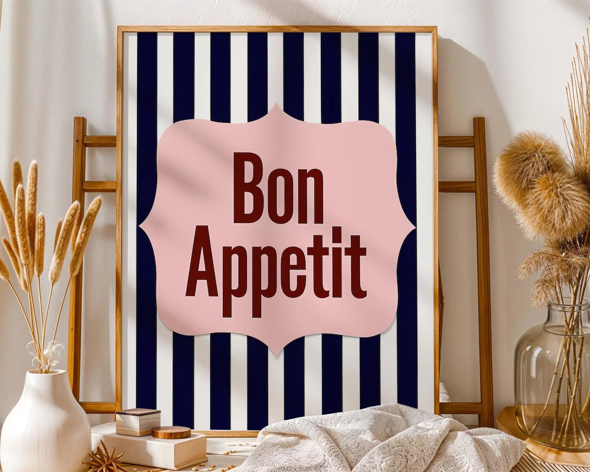 Positive Emotion | Bon Appetit Print | French Bistro Style Typography Wall Art wall art print, modern home decor, unframed artwork by Nomad & Nest