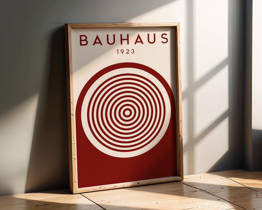 Bauhaus Poster Circle Art Print | Mid Century Modern Geometric wall art print, modern home decor, unframed artwork by Nomad & Nest
