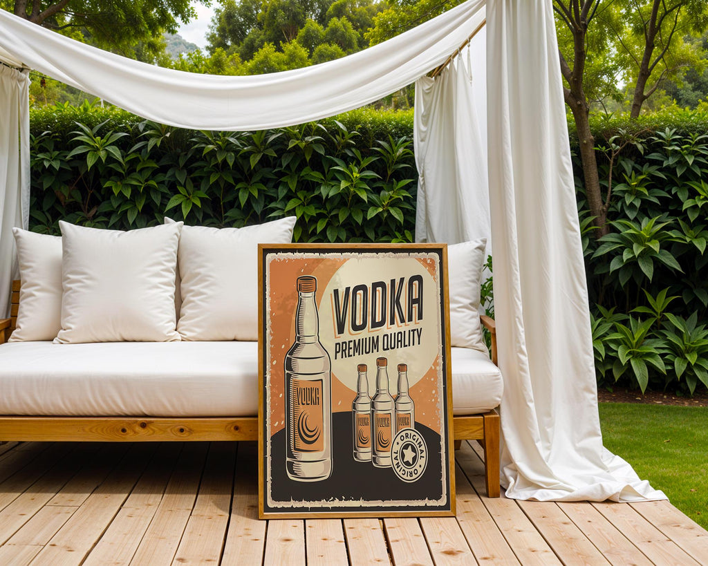 Retro Vodka Advertising Poster | Mid-Century Bar Art Print wall art print, modern home decor, unframed artwork by Nomad & Nest