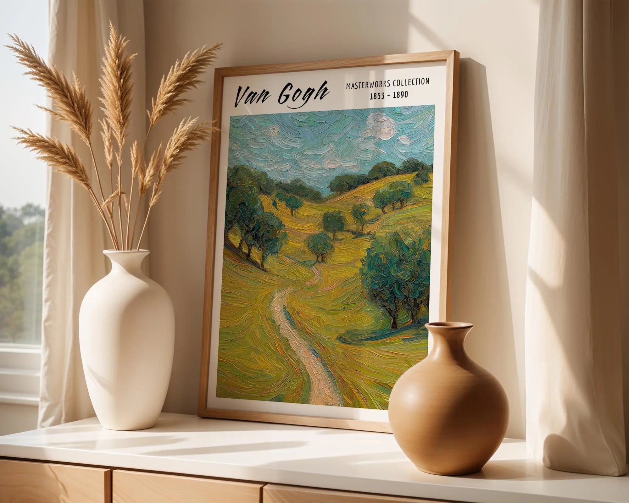 Van Gogh Print | Landscape  | Impressionist Countryside Wall Art wall art print, modern home decor, unframed artwork by Nomad & Nest
