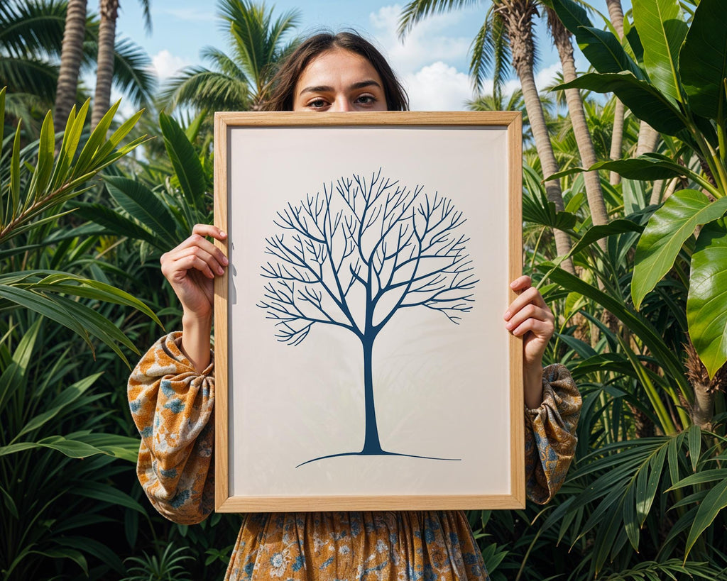 Minimalist Bare Tree Print | Modern Nature Wall Art wall art print, modern home decor, unframed artwork by Nomad & Nest