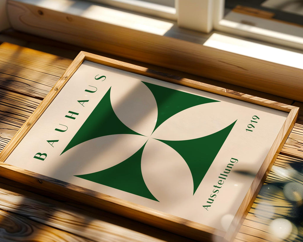 Bauhaus Poster Geometric Art Print | Mid-Century Modern Home Decor wall art print, modern home decor, unframed artwork by Nomad & Nest