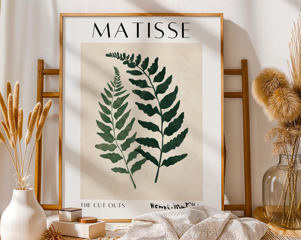 Henri Matisse Print | Inspired Fern  | Minimalist Botanical Wall Art wall art print, modern home decor, unframed artwork by Nomad & Nest