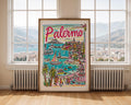 Palermo Italy Travel Poster | Colorful Sicilian Cityscape Art Print wall art print, modern home decor, unframed artwork by Nomad & Nest