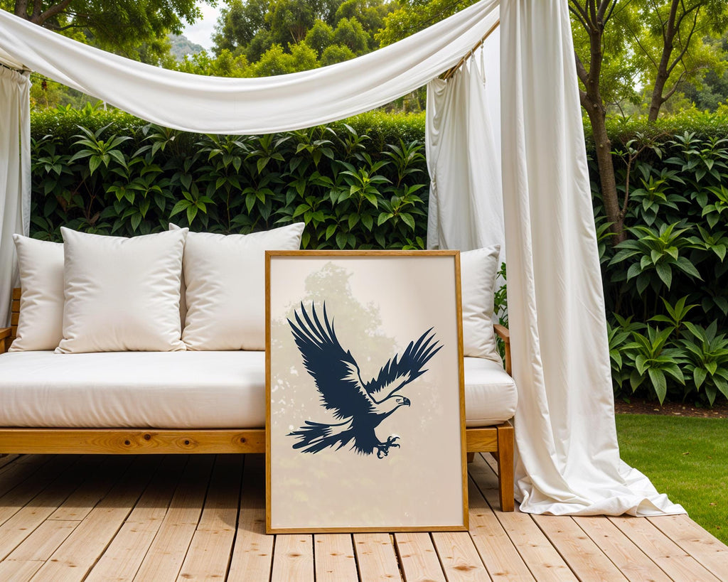 Majestic Eagle Print | Scandinavian Nature Art wall art print, modern home decor, unframed artwork by Nomad & Nest