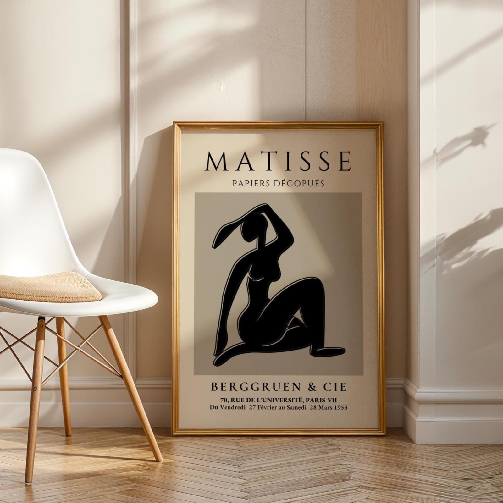 Henri Matisse Print | Inspired Woman Silhouette  | Minimalist Wall Art wall art print, modern home decor, unframed artwork by Nomad & Nest