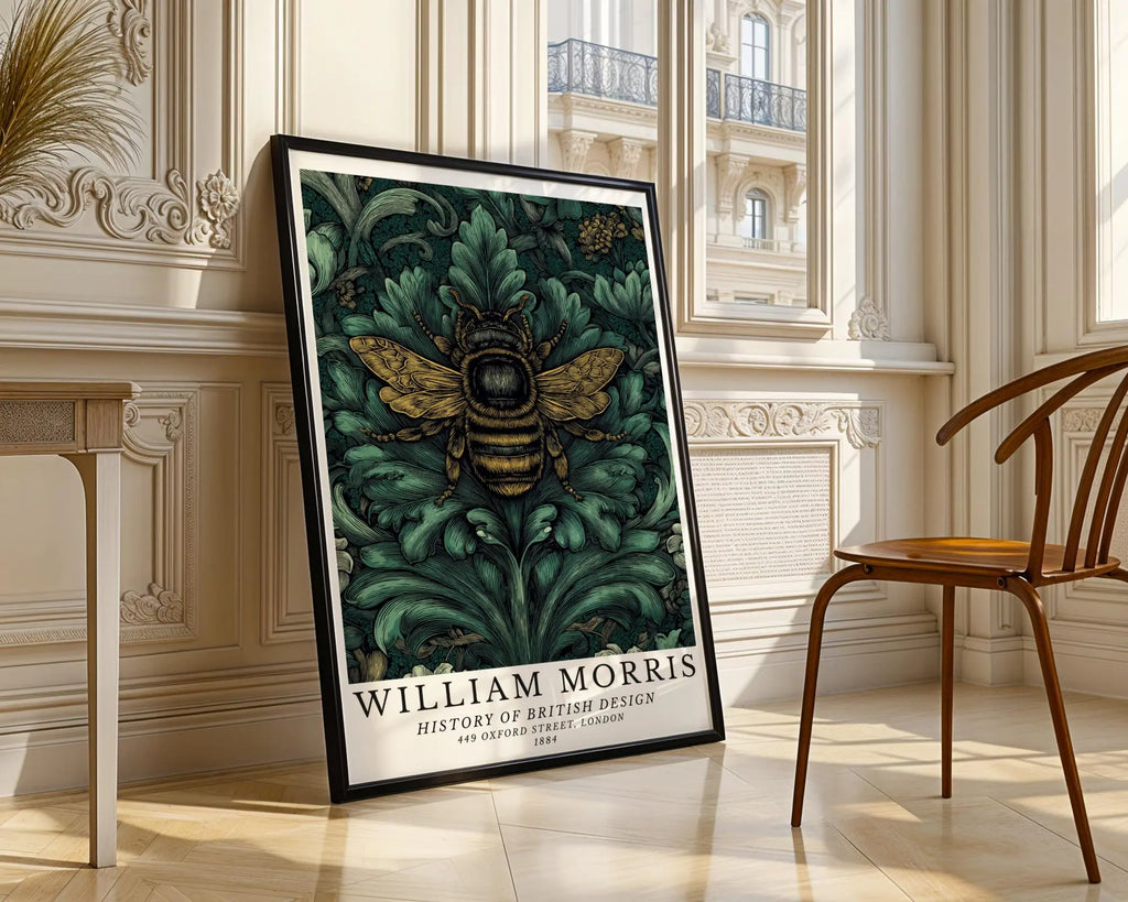 William Morris Print Bee  | Vintage Botanical Wall Art wall art print, modern home decor, unframed artwork by Nomad & Nest
