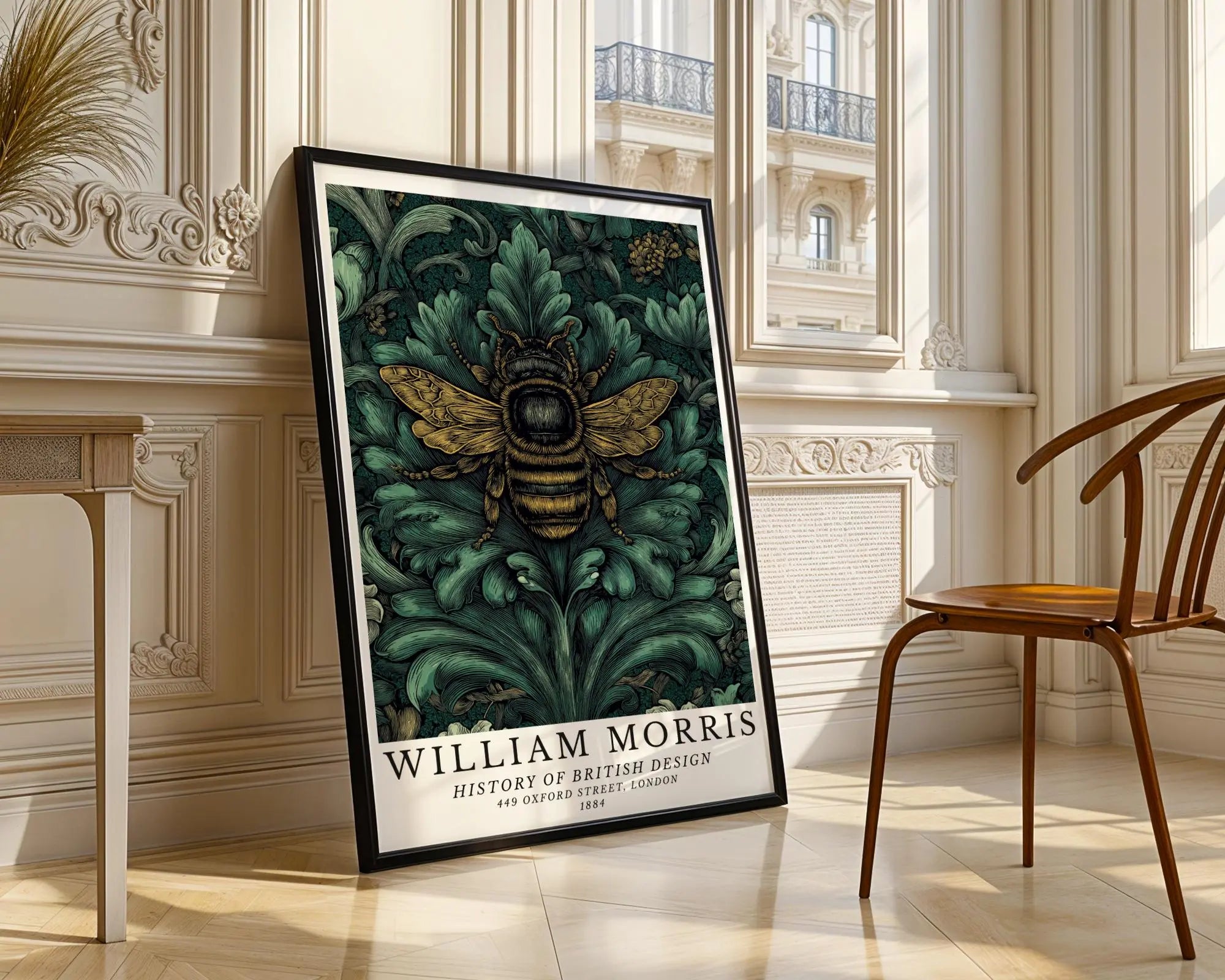 William Morris Print Bee  | Vintage Botanical Wall Art wall art print, modern home decor, unframed artwork by Nomad & Nest