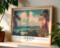 St. Barth Travel Poster | French Caribbean Island Art Print wall art print, modern home decor, unframed artwork by Nomad & Nest