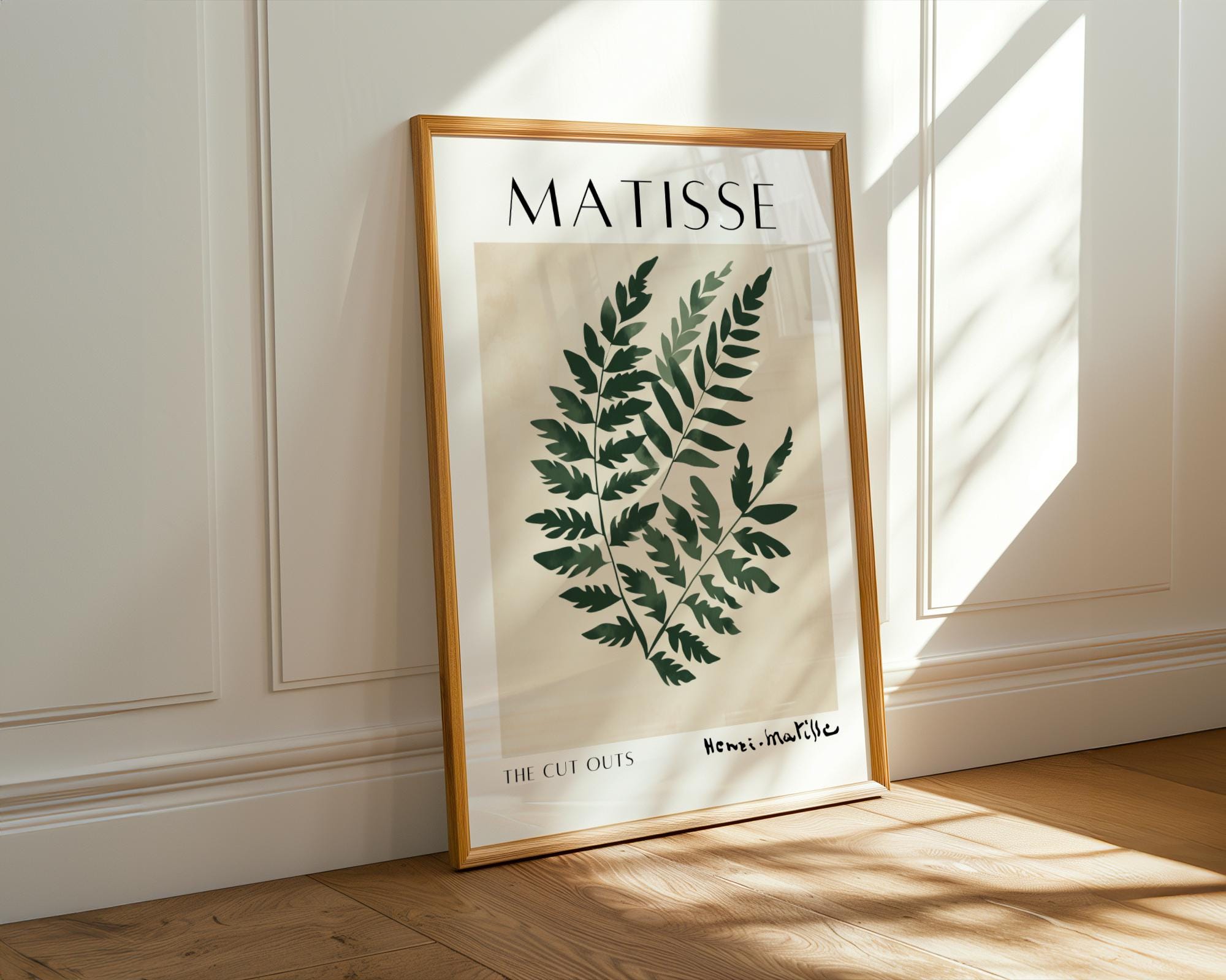Henri Matisse Print | Inspired Fern  | Minimalist Botanical Wall Art wall art print, modern home decor, unframed artwork by Nomad & Nest