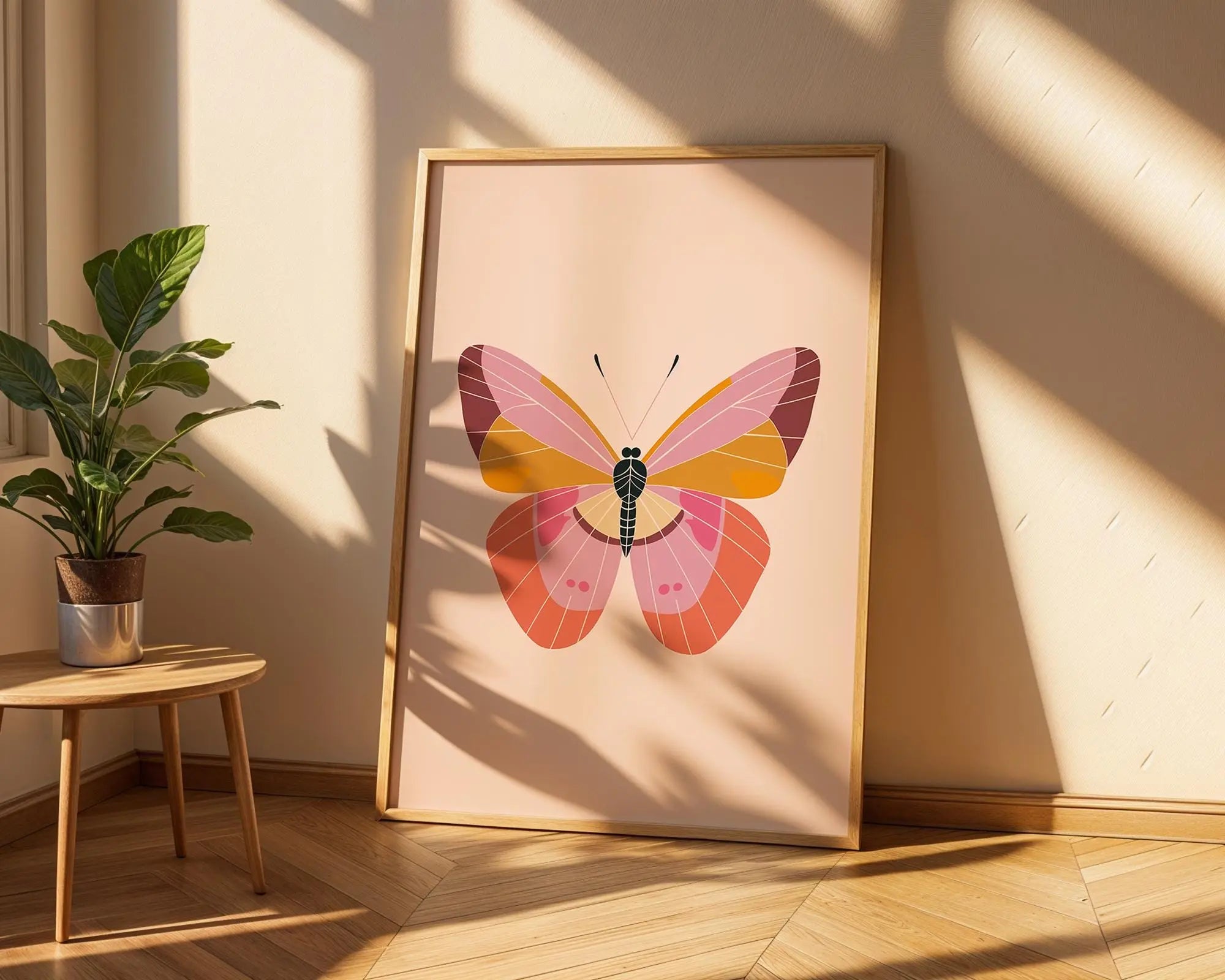 Modern Butterfly Art Print | Colorful Insect Illustration wall art print, modern home decor, unframed artwork by Nomad & Nest