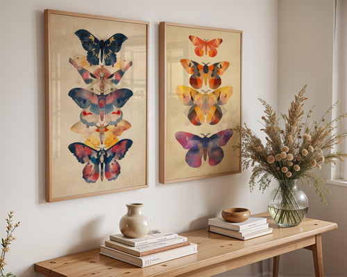 Butterfly & Moth Print Set | Vintage Entomology Wall Art wall art print, modern home decor, unframed artwork by Nomad & Nest
