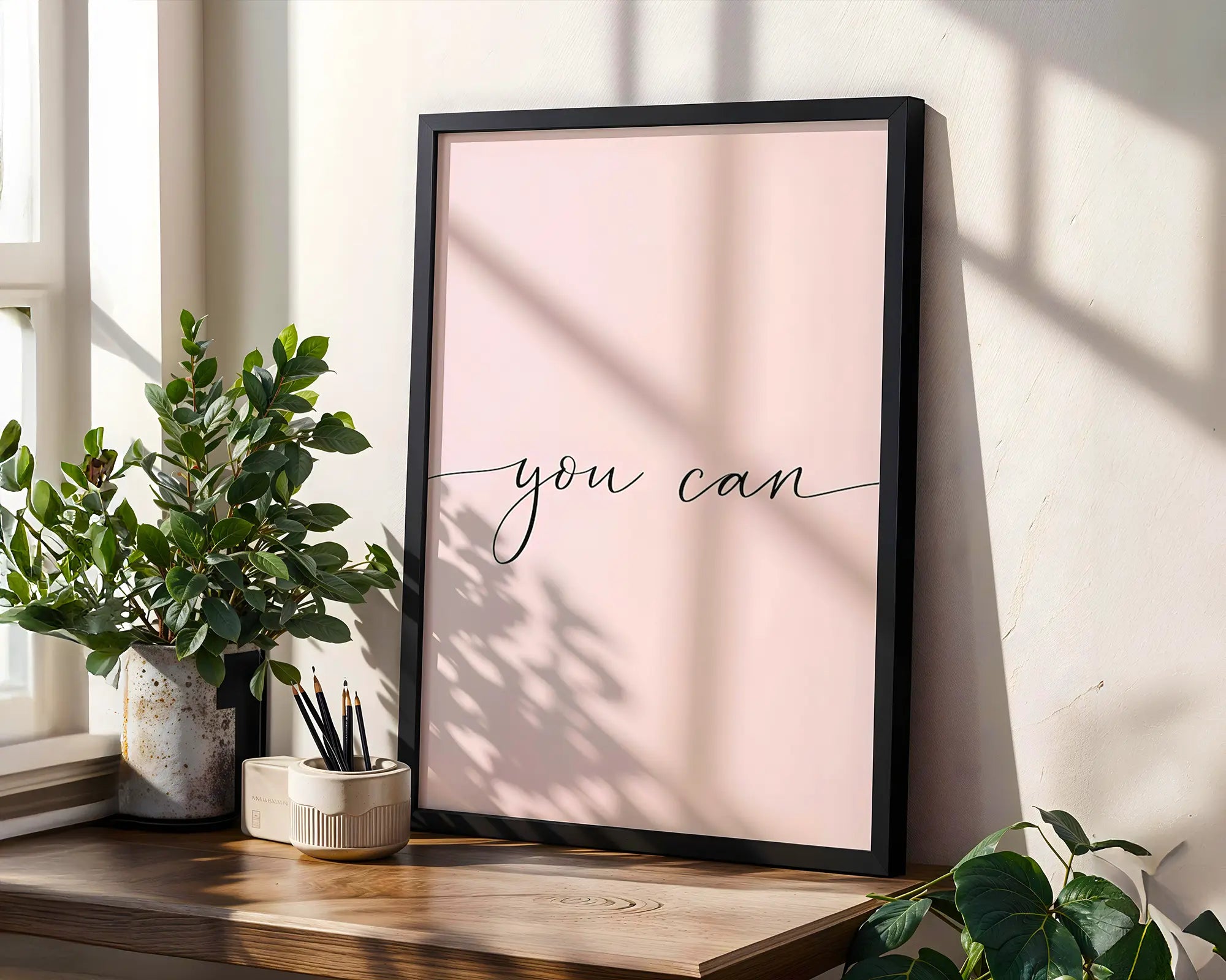 Positive Emotion | You Can Wall Art | Minimal Script Typography | Motivational wall art print, modern home decor, unframed artwork by Nomad & Nest