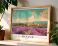 Provence Lavender Field Print | French Country Landscape Poster wall art print, modern home decor, unframed artwork by Nomad & Nest