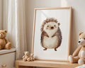 Playroom Ideas | Hedgehog Nursery Wall Art | Woodland Animal Baby Print wall art print, modern home decor, unframed artwork by Nomad & Nest